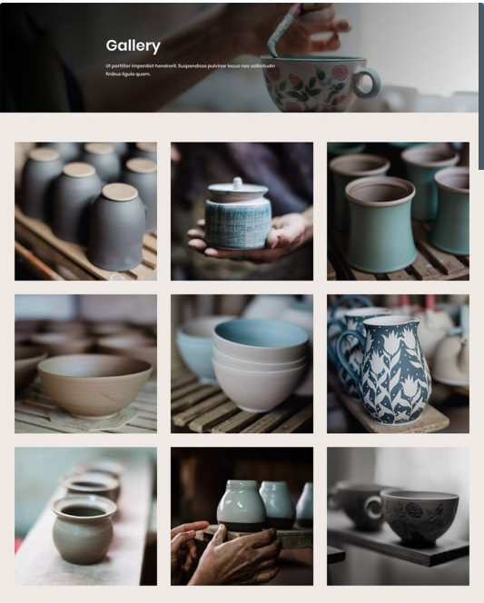Strona Internetowa dla ceramika na szablonie wordpress