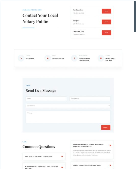 strona Internetowa dla notariusza na wordpress
