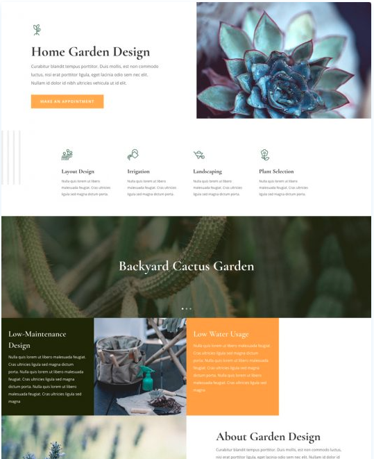 strona Internetowa dla ogrodnika na wordpress