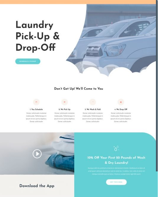 strona Internetowa dla pralni na wordpress