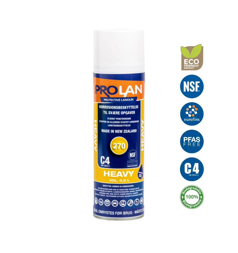 Prolan Heavy 270 SPRAY. 0,5 l smar antykorozyjny do konserwacji podwozia NSF-H1 3