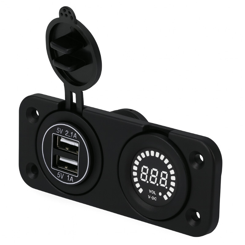 ladowarka usb solvian dual port 3.1a led