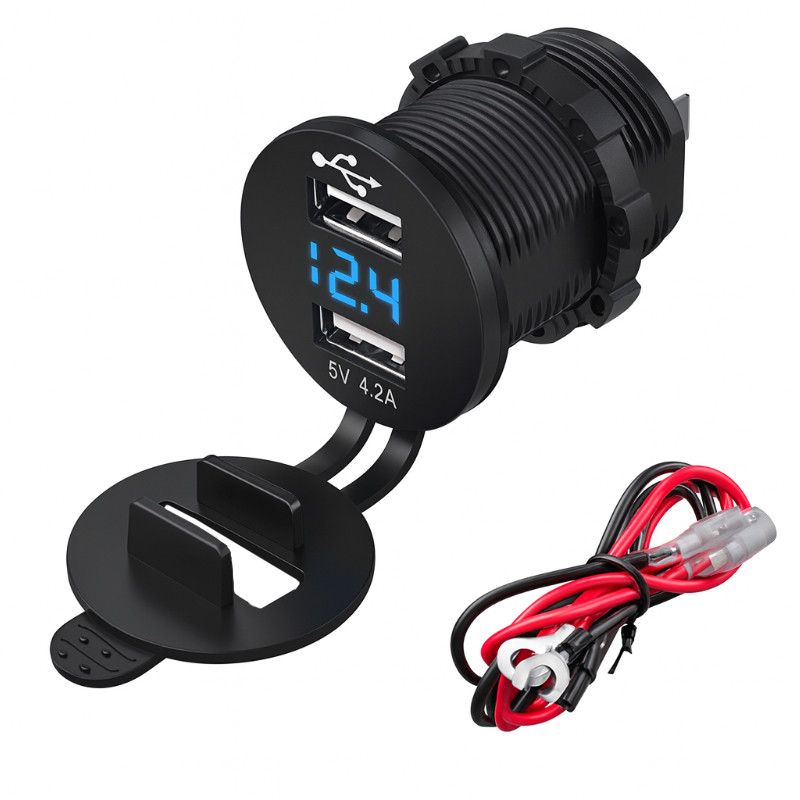 ladowarka usb solvian dual port 4.2a led