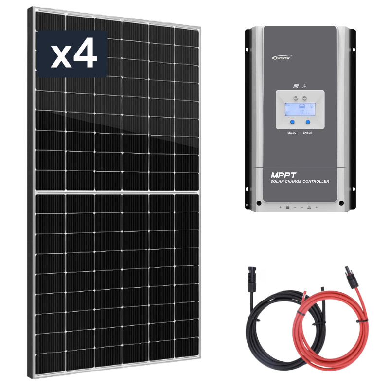 panel sloneczny 4x435w z regulatorem ladowania 60a mppt 24v