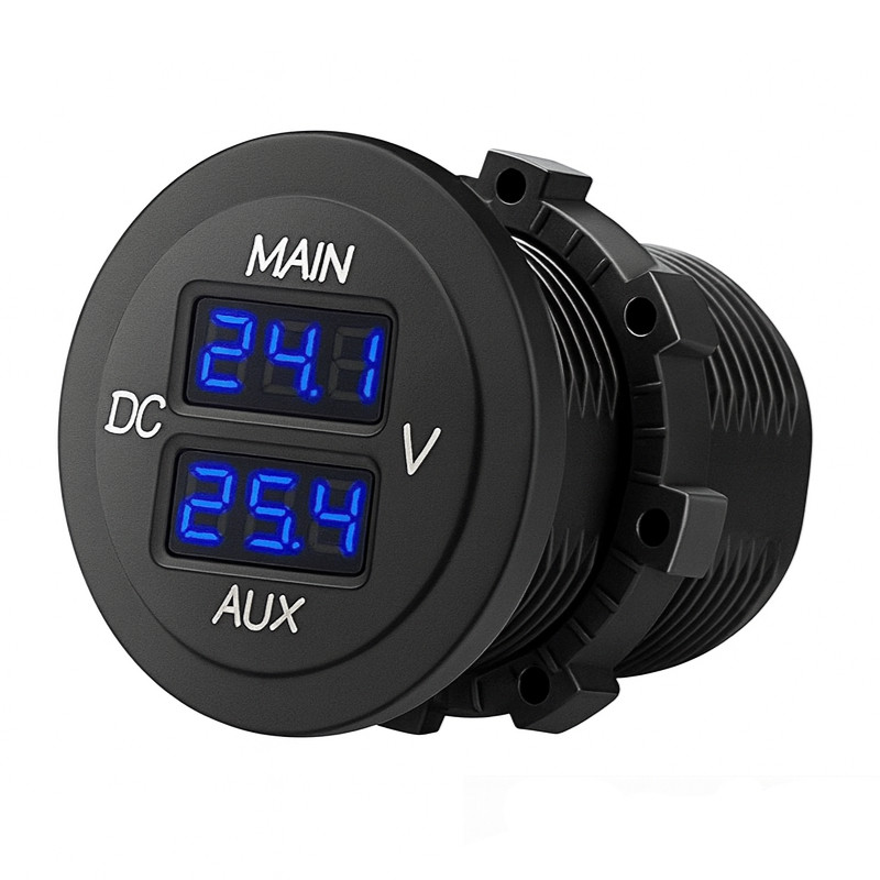 podwojny woltomierz led solvian 12–24 v