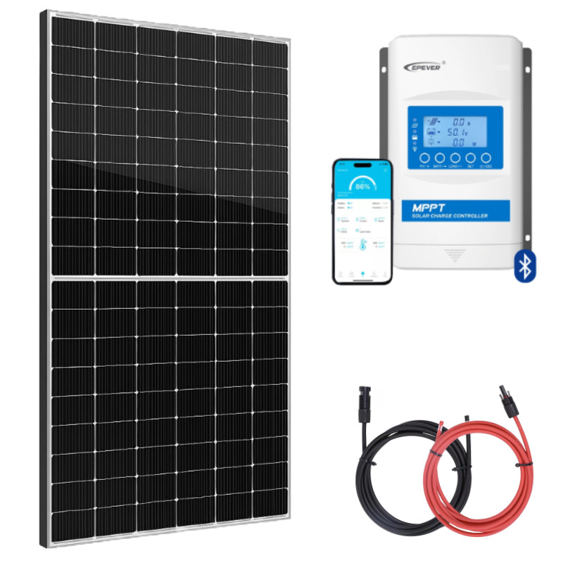 zestaw do kampera panel sztywny 435w regulator 30a mppt