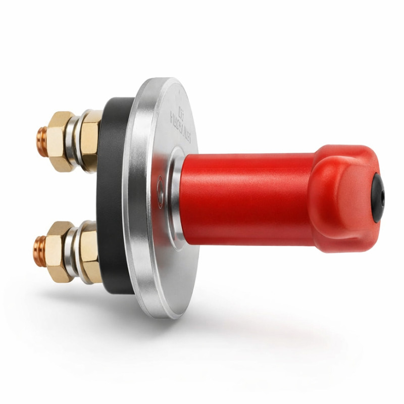 Obrazek produktu Rozłącznik akumulatora Solvian 12/24V 250A ON OFF M10 (SKU: 4078) importowany z CSV (SunTrack)