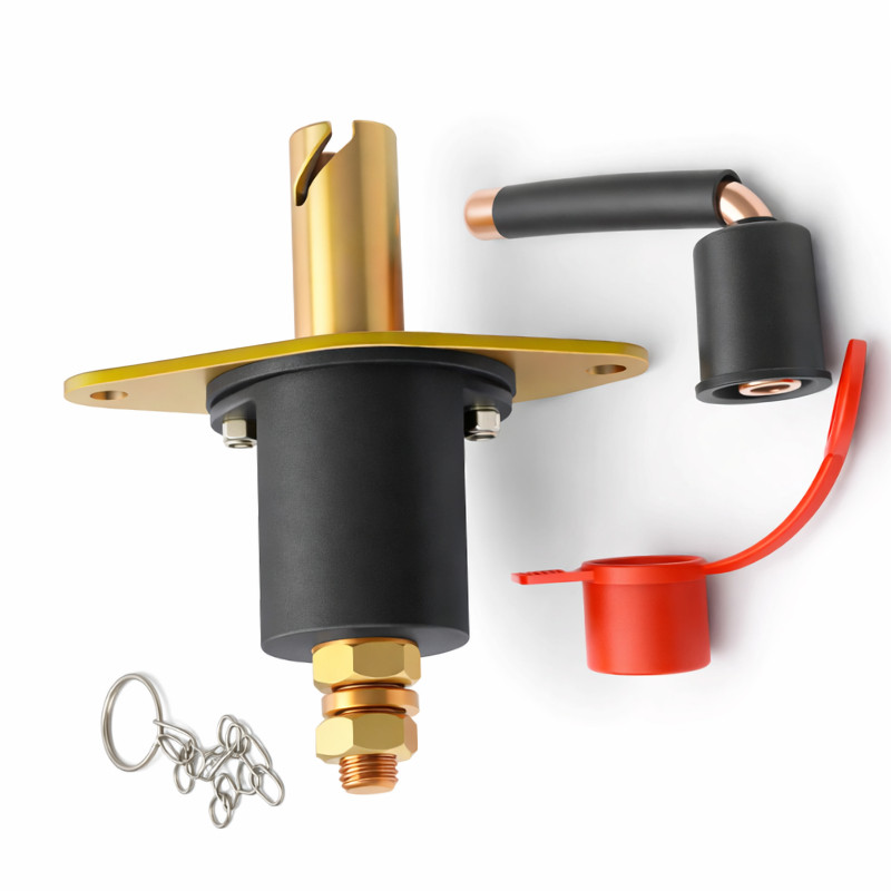 Obrazek produktu Rozłącznik akumulatora Solvian 12/24V 250A ON OFF Single Solt (SKU: 4069) importowany z CSV (SunTrack)