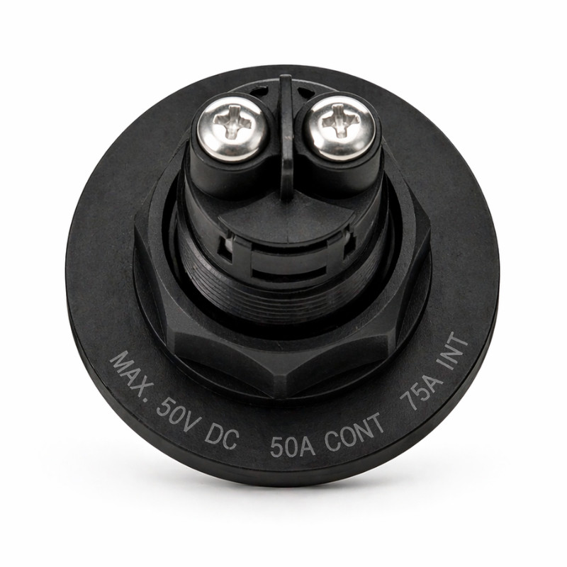 Obrazek produktu Rozłącznik akumulatora Solvian 12/32V 50A ON OFF (SKU: 4071) importowany z CSV (SunTrack)