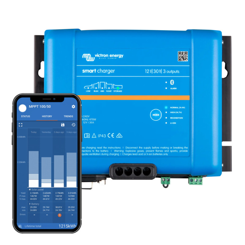 Obrazek produktu Smart IP43 Charger 12/30 (3) 120/240V (SKU: 3997) importowany z CSV (SunTrack)