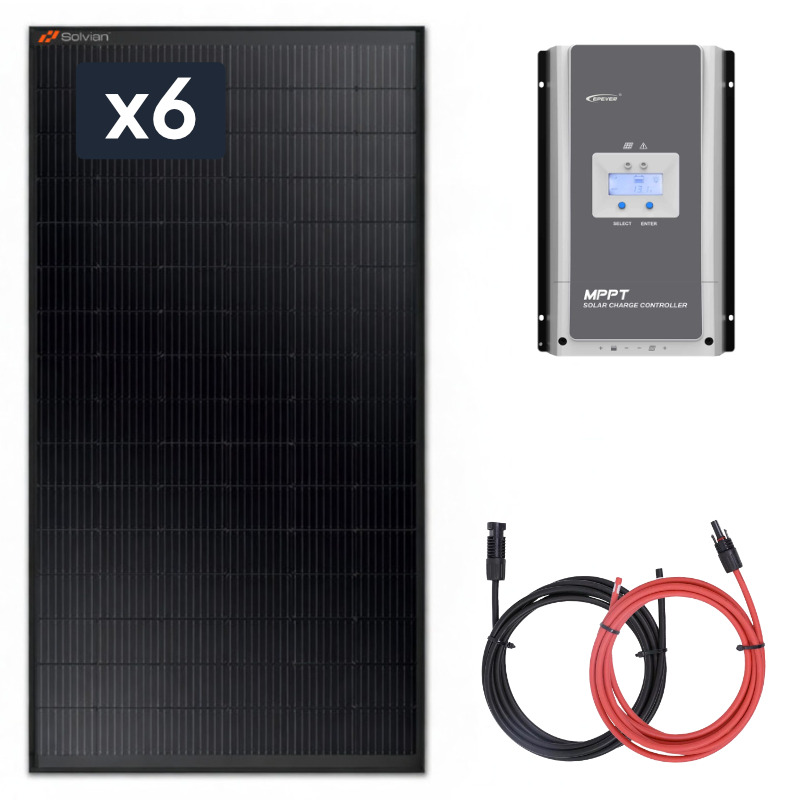 Obrazek produktu Panel słoneczny 6x435W z regulatorem ładowania 100A MPPT 24V (SKU: 3732) importowany z CSV (SunTrack)