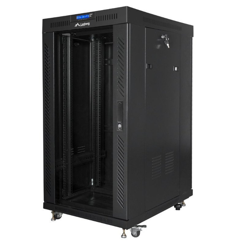 Obrazek produktu Szafa Rack Lanberg 19" 37U FF01 6637 23BL V2 z termostatem (SKU: 16598) importowany z CSV (SunTrack)