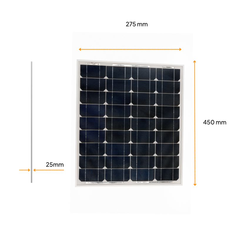 Obrazek produktu Solar Panel 20W 36 cells Mono 275x450x25mm series 4c (SKU: 16610) importowany z CSV (SunTrack)
