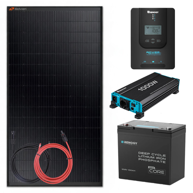 Obrazek produktu Zestaw solarny 435 W do kampera RENOGY 100Ah 1kW (SKU: 10542) importowany z CSV (SunTrack)